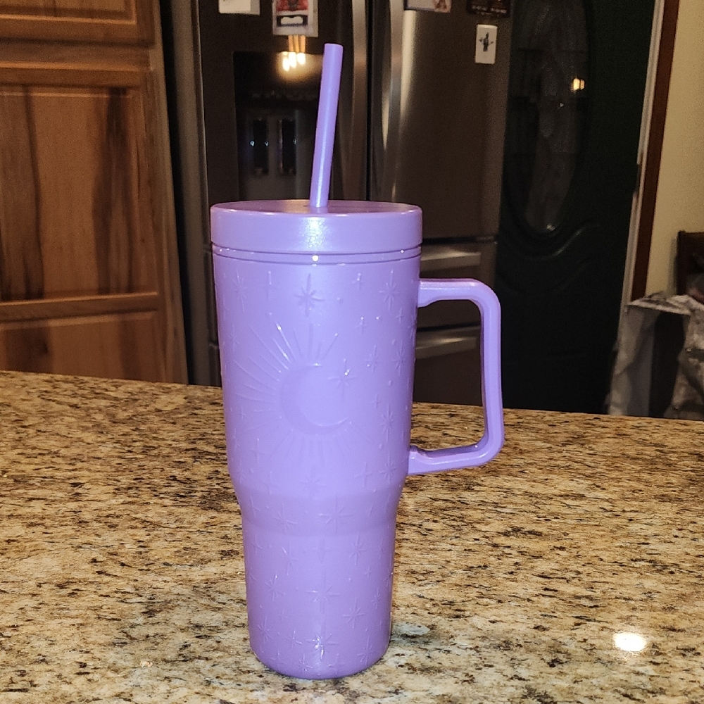Lavender Insulated Tumbler with Handle